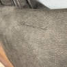LuniBag grau/gunmetal Veluors  Kunstleder 