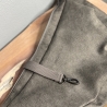 LuniBag grau/gunmetal Veluors  Kunstleder 