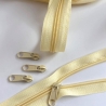 Reißverschluss gelb zartgelb & Zipper 5 mm Schiene Endlos-Ware