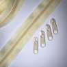 Reißverschluss gelb zartgelb & Zipper 5 mm Schiene Endlos-Ware