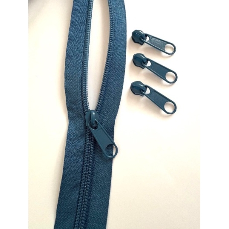 Reißverschluss petrol & Zipper 5 mm Schiene Endlos-Ware