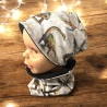 Beanie und Loop Set Dinos I Mütze Schal Junge Dinosaurier Set