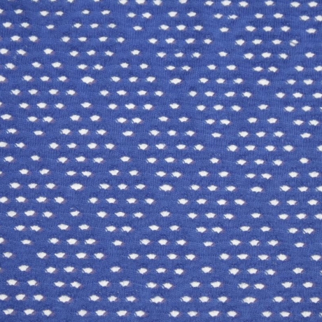 60 cm Lochmuster Jersey blau Netz-Stoff Raute