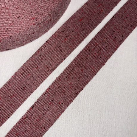Gurtband 30 mm meliert bordeaux rot rosa brombeere