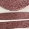 Gurtband 30 mm meliert bordeaux rot rosa brombeere