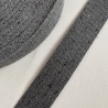 Gurtband 30 mm meliert GRAU schwarz anthrazit