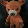 Kuscheltier Fuchs gehäkelt Häkeltier Geschenk Kind handmade neu