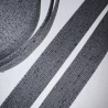 Gurtband 30 mm meliert GRAU schwarz anthrazit