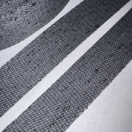 Gurtband 30 mm meliert GRAU schwarz anthrazit