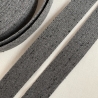 Gurtband 30 mm meliert GRAU schwarz anthrazit