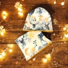 Mütze und Loop Set Kinder Hirsche Winter I Beanie Jersey Schal