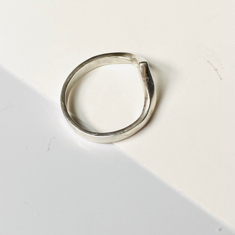 Wishbone-Ring aus Silber