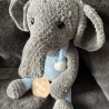 Baby Spieluhr Elefant gehäkelt Latzhose Geschenk Geburt neu