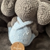 Baby Spieluhr Elefant gehäkelt Latzhose Geschenk Geburt neu