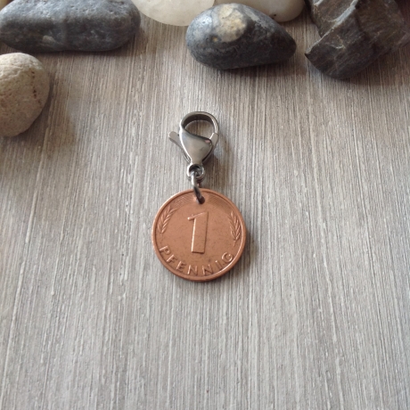 Glückspfennig von 1985 / Charm Geschenkartikel