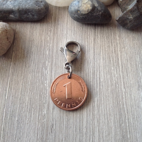 Glückspfennig von 1986 / Charm Geschenkartikel