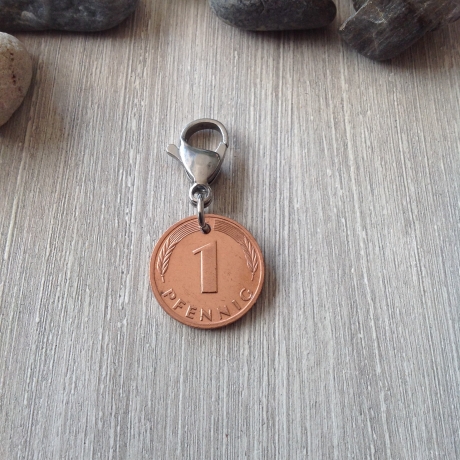 Glückspfennig von 1987 / Charm Geschenkartikel