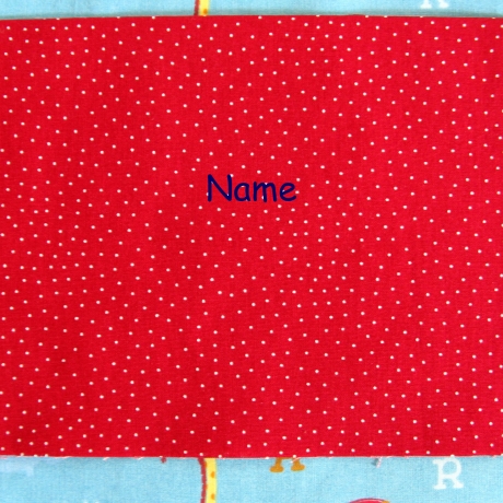 Kinderschürze - Zoo-ABC/blau - auf Wunsch personalisiert