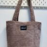 Damen Cordtasche  Shopper  aus Breitcord beere handmade 