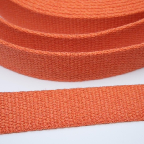 REST 1,95m Gurtband Baumwolle recycelt 30 mm orange