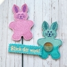 Hasenkissen Stickdatei 12x ITH Hase als Kissen Deko stickdirwas