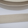 Gurtband Baumwolle 20 mm natur - 1,2 mm Stärke