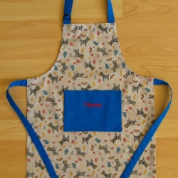 Kinderschürze - Zebras - auf Wunsch personalisiert