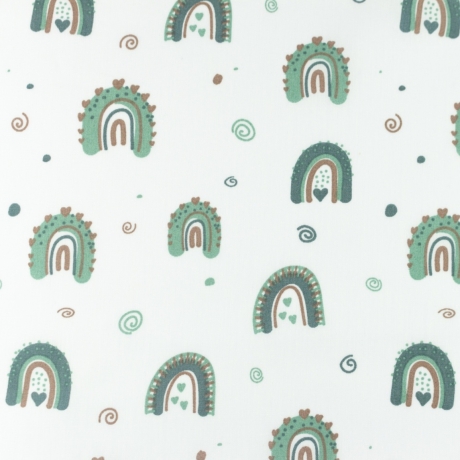 Baumwolle Druck Popeline | Regenbogen |Öko Tex 100 | Poplin 