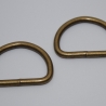 D-Ring 30 mm altmessing 2 Stück messing antik Stahl