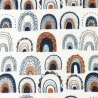 Musselin Stoff Regenbogen | Meterware | Öko Tex 100