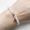 Initialen Armband • Herz | Perlenarmband | Armschmuck