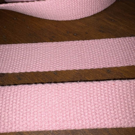 Baumwoll Gurtband 30 mm nachhaltig recycelt – rosa