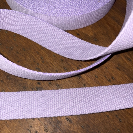 Baumwoll Gurtband 30 mm nachhaltig recycelt – flieder lila