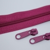 AUS Reißverschluss fuchsia 1 Meter & 2x Zipper - 5mm