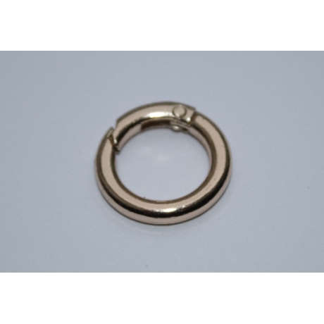 Rundkarabiner gold hell 23mm 16mm Karabinerring Schlüsselring