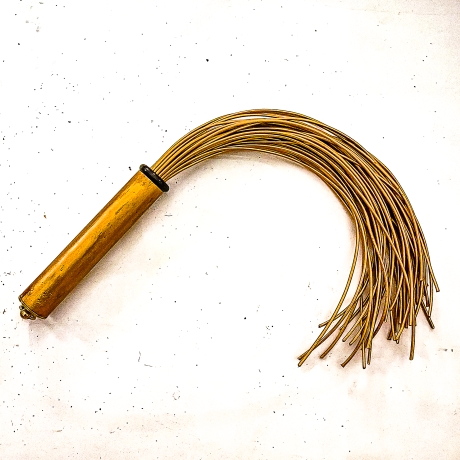 Mini/Spaghetti/Oro. 43cm/17 Goldflogger mit 42 Strängen