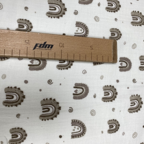 Musselin Stoff Regenbogen | Meterware | Öko Tex 100
