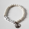 Peace • Armband Perlen | Glasschmuck | Geschenkidee