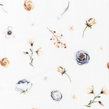 Musselin Stoff Blumen | Streublumen | Meterware | Öko Tex 100