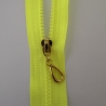 Reißverschluss 3mm neongelb & Zipper silber gold schwarzsilber