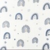 Musselin Stoff Regenbogen | Meterware | Öko Tex 100