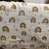 Musselin Stoff Regenbogen | Meterware | Öko Tex 100