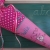 Schultüte Mädchen mit Rollschuhen, Name, Stoff rosa Zuckertüte