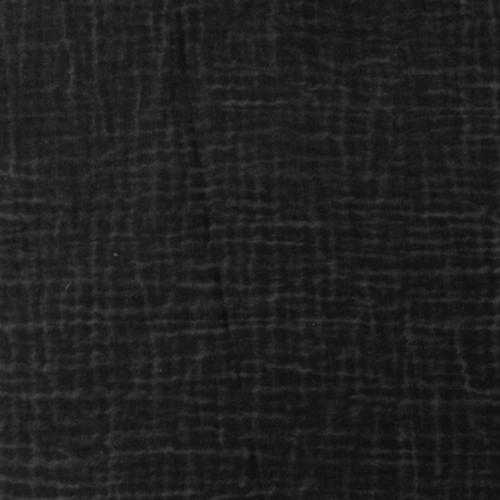 Musselin Stoff Dirty Wash | Schwarz | Meterware | Öko Tex 100
