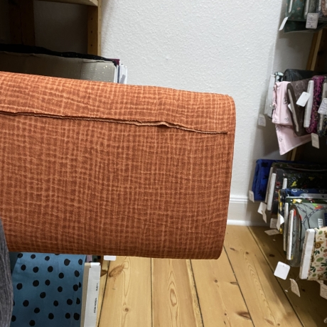 Musselin Stoff Dirty Wash | Terra | Meterware | Öko Tex 100