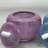 2er Set Apfel Dosen aus Harz – Pink & Blau – Glitzer – Handmade)