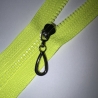 Reißverschluss 3mm neongelb & Zipper silber gold schwarzsilber