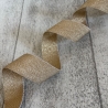 metallisiertes Gurtband in Glitzer-Optik 30 mm - gold