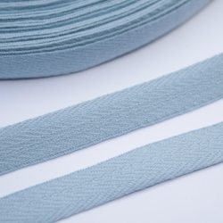 Köperband Baumwolle 11 mm hellgrau altrosa blau Nahtband
