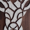 Hirsch, Wandbild, String Art mit Flächen, 80 x 60 cm